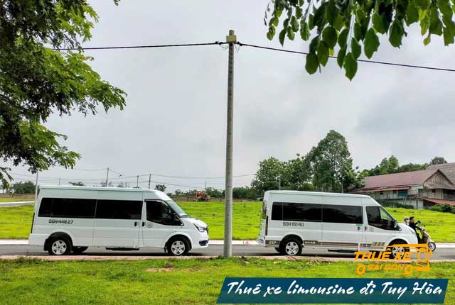 Giá cho thuê xe limousine 9-16-19 chỗ đi Tuy Hoà-Phú Yên