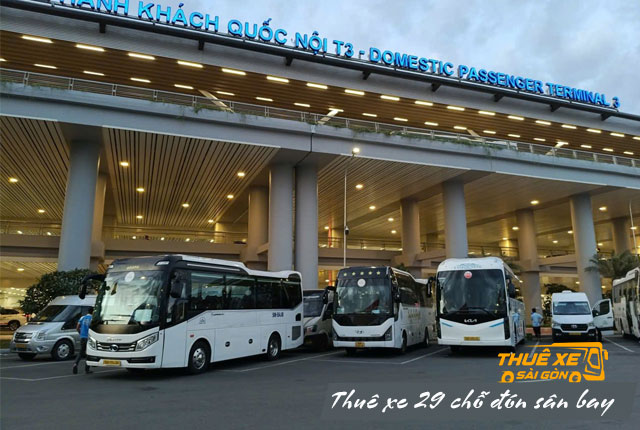 Giá thuê xe 29 chỗ đón tiển sân bay Tân Sơn Nhất