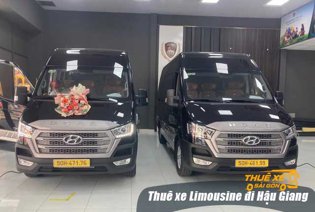 Giá thuê  xe Limousine 9-16-19 chỗ đi Hậu Giang