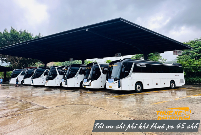 Cách tối ưu chi phí khi thuê xe 45 chỗ
