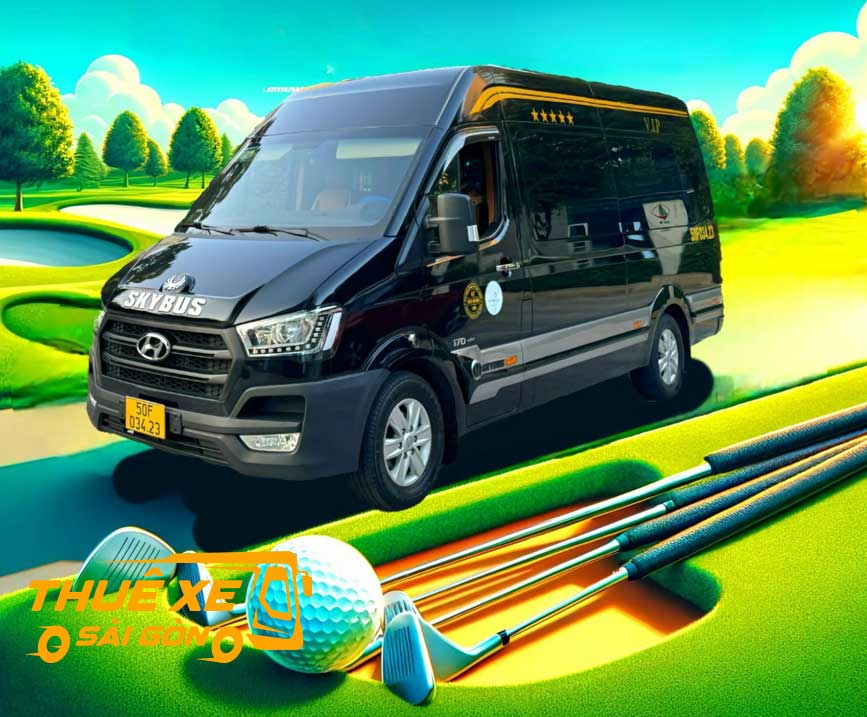 Liên hệ đặt xe đi đánh golf tại Tân Triều