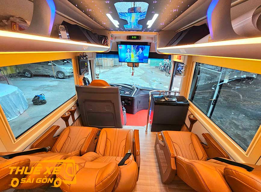 Nội thất cao cấp Limousine 20 ghế