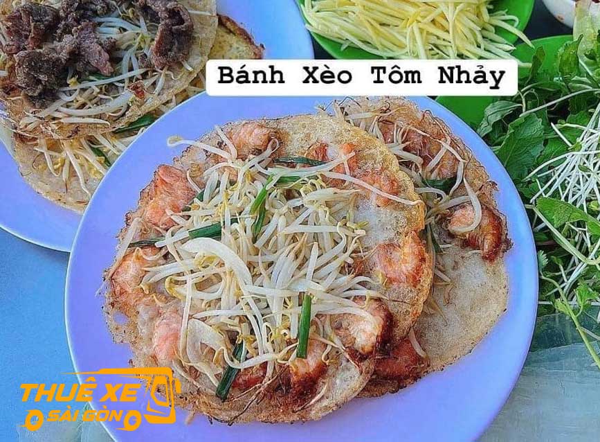 Bánh xèo tôm nhảy