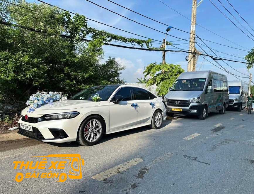 Phục vụ đoàn xe rước dâu đến Cái Nước