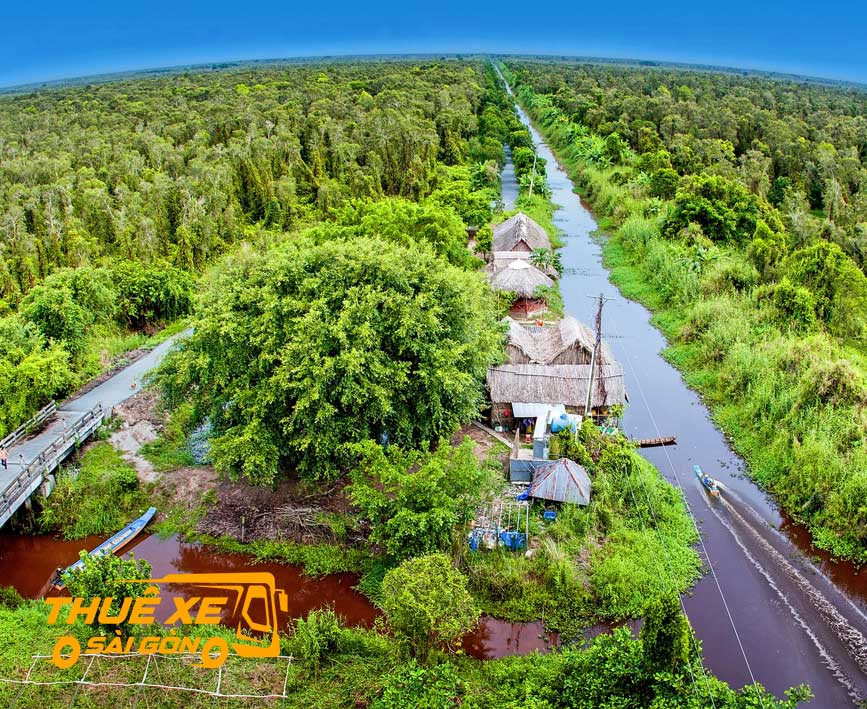 Một góc U Minh Hạ từ trên cao