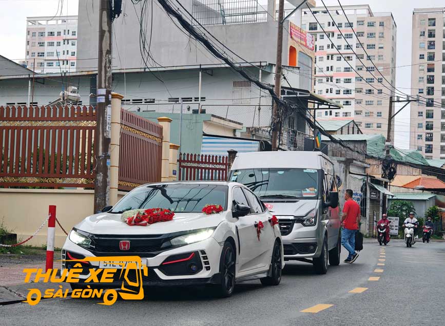 Xe hoa đưa rước đi An Minh