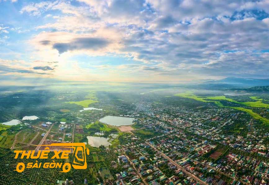 Cảnh đẹp thị trấn Phước An từ trên cao