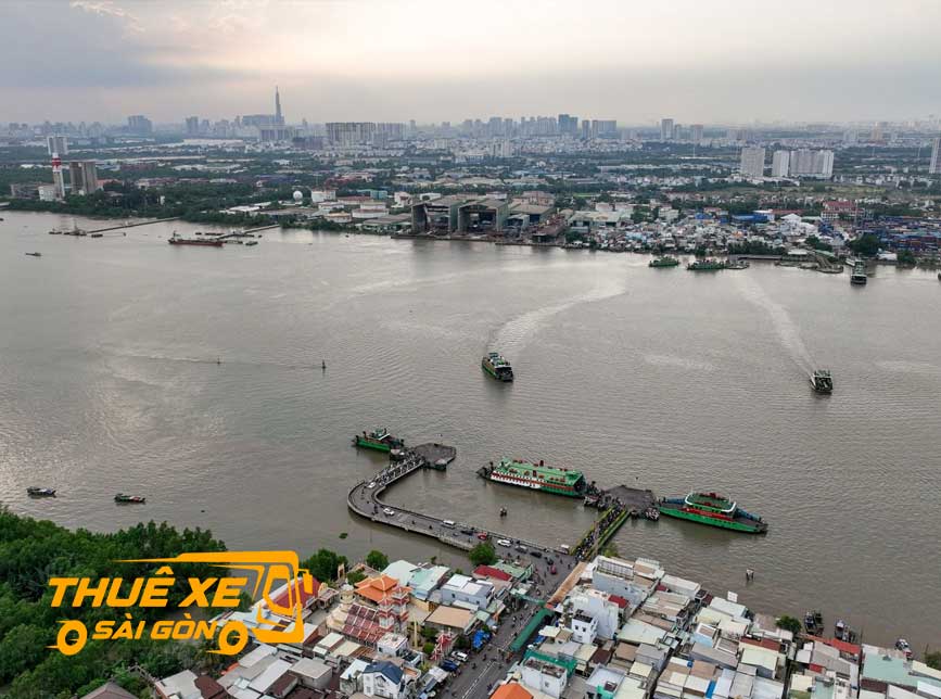 Thuê xe đi Vũng Tàu lộ trình phà Cát Lái